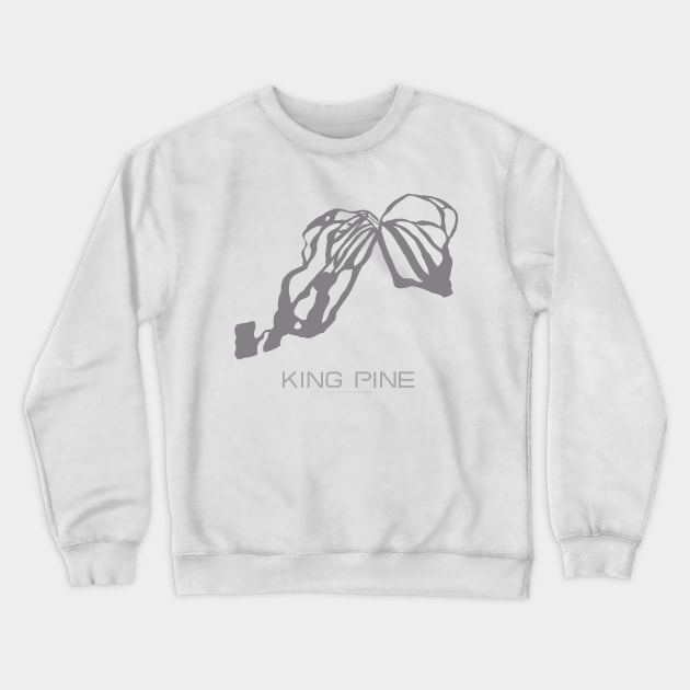 King Pine Resort 3D Crewneck Sweatshirt by Mapsynergy